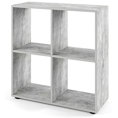 Vicco Meuble de Rangement Cube Tetra, Béton, 72.6x72cm, pour Le Rangement et la présentation de Livres ou de boîtes décoratives - Publicité Vicco Meuble de Rangement Cube Tetra, Béton, 72.6x72cm, pour Le Rangement et la présentation de Livres ou de boîtes décoratives - Publicité