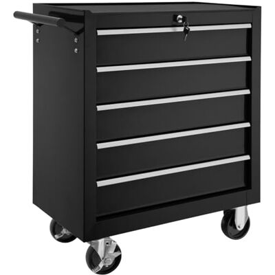 tectake ® Chariot d'atelier Metallique Servante d'atelier Vide Trolley Professionnel 5 Tiroirs spacieux Verrouillables Chariot a Roulette pour Rangement Atelier Garage Noir - Publicité tectake ® Chariot d'atelier Metallique Servante d'atelier Vide Trolley Professionnel 5 Tiroirs spacieux Verrouillables Chariot a Roulette pour Rangement Atelier Garage Noir - Publicité