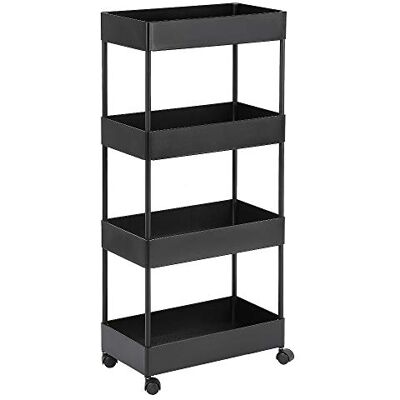 LANTUS Chariot de de Stockage Rangement Tables Roulantes Polyvalent Paniers Organisateur à roulettes à 3 Niveaux avec Poignée et roulettes - Publicité LANTUS Chariot de de Stockage Rangement Tables Roulantes Polyvalent Paniers Organisateur à roulettes à 3 Niveaux avec Poignée et roulettes - Publicité