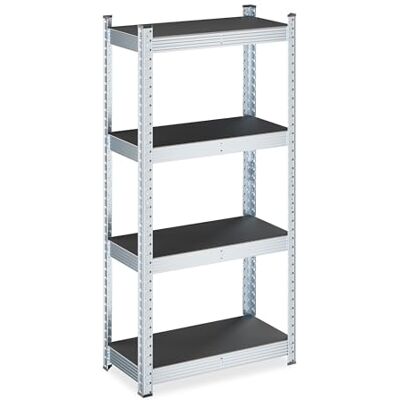 Relaxdays Étagère Charge Lourde, pour la Cave ou Le Garage, H x L x P : 120 x 60 x 30 cm, Noir et argenté - Publicité Relaxdays Étagère Charge Lourde, pour la Cave ou Le Garage, H x L x P : 120 x 60 x 30 cm, Noir et argenté - Publicité
