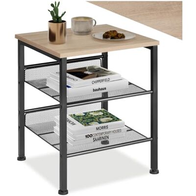 tectake ® Table d'appoint Salon, 40,5 x 40 x 50,5 cm Meuble Salon, Bureau, Chambre, Bout de canapé, Table de Chevet, Petit Meuble de Rangement, Décoration Maison, Porte Vinyle, Bois Clair - Publicité tectake ® Table d'appoint Salon, 40,5 x 40 x 50,5 cm Meuble Salon, Bureau, Chambre, Bout de canapé, Table de Chevet, Petit Meuble de Rangement, Décoration Maison, Porte Vinyle, Bois Clair - Publicité