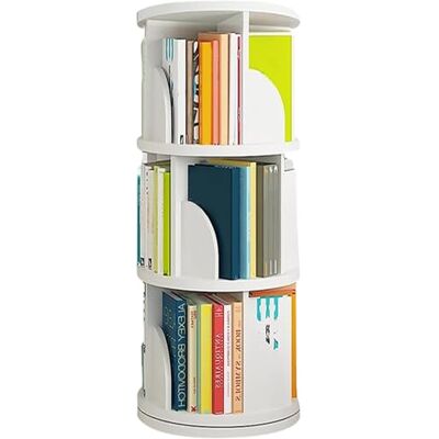 LANTUS Bibliothèque Rotative,Étagère à Livres rotative à 3 Niveaux Étagère de Rangement Haute pour la Maison, Le Salon, l'étude, Le Bureau, 40 x 40 x 97 cm (3 Couches) (Blanc) - Publicité LANTUS Bibliothèque Rotative,Étagère à Livres rotative à 3 Niveaux Étagère de Rangement Haute pour la Maison, Le Salon, l'étude, Le Bureau, 40 x 40 x 97 cm (3 Couches) (Blanc) - Publicité