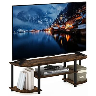 Furinno Centre de Divertissement TV Large Turn-S-Tube, Bois d'ingénierie, Pin Ambré/Noir, One Size - Publicité Furinno Centre de Divertissement TV Large Turn-S-Tube, Bois d'ingénierie, Pin Ambré/Noir, One Size - Publicité
