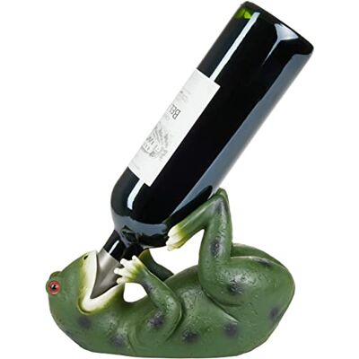 BRUBAKER Porte-Bouteilles de vin Grenouille assoiffée Porte-Bouteilles Animaux ivres Porte-Bouteilles Amusant Figurine Peinte à la Main Accessoires de Bar à vin Cadeau de vin - Publicité BRUBAKER Porte-Bouteilles de vin Grenouille assoiffée Porte-Bouteilles Animaux ivres Porte-Bouteilles Amusant Figurine Peinte à la Main Accessoires de Bar à vin Cadeau de vin - Publicité