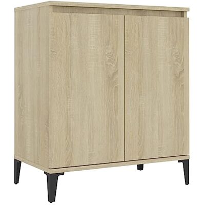 vidaXL Buffet, Armoire avec 2 Portes, Meuble de Rangement, Organisateur de Salle de Séjour Salon, Industriel, Chêne Sonoma Bois d'Ingénierie - Publicité vidaXL Buffet, Armoire avec 2 Portes, Meuble de Rangement, Organisateur de Salle de Séjour Salon, Industriel, Chêne Sonoma Bois d'Ingénierie - Publicité