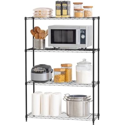 Iris Ohyama , Étagère Charge Lourde, Meuble de Rangement, Meuble en métal, Étagère métallique à 4 Niveaux,Emboîtable, Hauteur Adjustable, Cuisine, Garage, Bureau Metal Rack Mr-MM4 Noir - Publicité Iris Ohyama , Étagère Charge Lourde, Meuble de Rangement, Meuble en métal, Étagère métallique à 4 Niveaux,Emboîtable, Hauteur Adjustable, Cuisine, Garage, Bureau Metal Rack Mr-MM4 Noir - Publicité