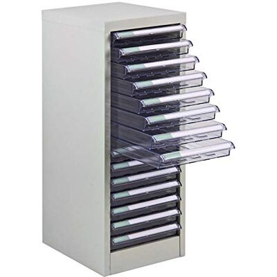 ADB SC15 Armoire métallique avec 15 tiroirs en PVC - Publicité ADB SC15 Armoire métallique avec 15 tiroirs en PVC - Publicité