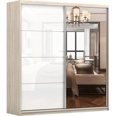 Fabryka Mebli Idźczak Fabryka Mebli Idzczak Armoire À Portes Coulissantes avec Miroir Pola 35 200cm Armoire Armoire À Portes Coulissantes Armoire avec Miroir Armoire À Deux Portes - Publicité Fabryka Mebli Idźczak Fabryka Mebli Idzczak Armoire À Portes Coulissantes avec Miroir Pola 35 200cm Armoire Armoire À Portes Coulissantes Armoire avec Miroir Armoire À Deux Portes - Publicité