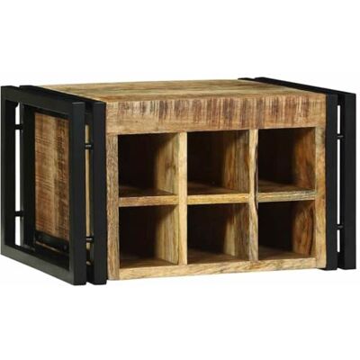 vidaXL Étagère à vin 2 pcs 46 x 35 x 27,5 cm Bois de Mangue Massif, Étagère à vin Rustique, Organisateur de Cuisine rectangulaire, Support Solide et stylé pour Bouteilles en intérieur - Publicité vidaXL Étagère à vin 2 pcs 46 x 35 x 27,5 cm Bois de Mangue Massif, Étagère à vin Rustique, Organisateur de Cuisine rectangulaire, Support Solide et stylé pour Bouteilles en intérieur - Publicité