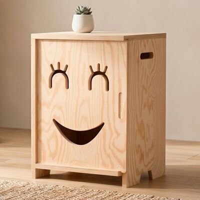 smartwood Table de Chevet Enfant Table de Nuit Montessori en Contreplaqué de Pin Certifié FSC Design adapté aux Enfants, Construction Stable & Montage Facile KAPI 3P - Publicité smartwood Table de Chevet Enfant Table de Nuit Montessori en Contreplaqué de Pin Certifié FSC Design adapté aux Enfants, Construction Stable & Montage Facile KAPI 3P - Publicité
