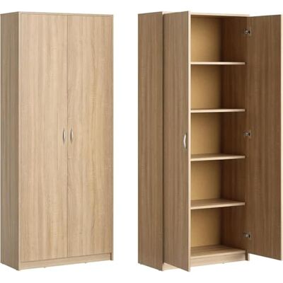 Home Collective Armoire Polyvalente avec 5 Compartiments et 2 Portes, 74x35x180 cm – Rangement Pratique pour Bureau, entrée, Cuisine ou buanderie – Stable, Facile d’Entretien Sonoma - Publicité Home Collective Armoire Polyvalente avec 5 Compartiments et 2 Portes, 74x35x180 cm – Rangement Pratique pour Bureau, entrée, Cuisine ou buanderie – Stable, Facile d’Entretien Sonoma - Publicité