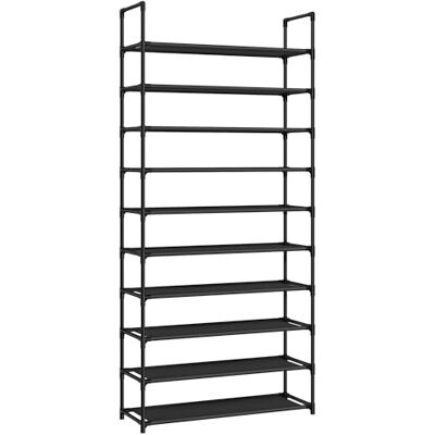 SONGMICS Étagère Chaussure à 10 Niveaux, Range-Chaussure, Porte-Chaussure, Meuble de Rangement, 28 x 83 x 173 cm, Cadre en Métal, en Tissu Non-tissé, pour Entrée, Chambre, Noir LSH110BH01 - Publicité SONGMICS Étagère Chaussure à 10 Niveaux, Range-Chaussure, Porte-Chaussure, Meuble de Rangement, 28 x 83 x 173 cm, Cadre en Métal, en Tissu Non-tissé, pour Entrée, Chambre, Noir LSH110BH01 - Publicité