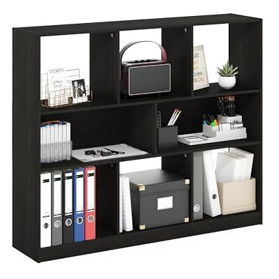 Furinno DALY Étagère, Bibliothèque À 8 Cubes, Étagère De Rangement Horizontale, 10,9 X 47,2 X 39,4 Cm, pour Salon, Chambre, Bureau, Couleur Expresso, Espresso - Publicité Furinno DALY Étagère, Bibliothèque À 8 Cubes, Étagère De Rangement Horizontale, 10,9 X 47,2 X 39,4 Cm, pour Salon, Chambre, Bureau, Couleur Expresso, Espresso - Publicité