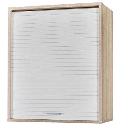 SIMMOB Meuble Cuisine Chêne Rideau Noir Blanc ou Alu 3 Niches L 60 H 72 P 35 cm Blanc - Publicité SIMMOB Meuble Cuisine Chêne Rideau Noir Blanc ou Alu 3 Niches L 60 H 72 P 35 cm Blanc - Publicité