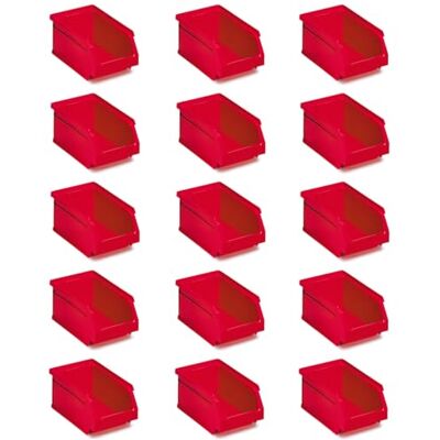 Tayg Pack 15 Bacs en Plastique Empilables n°52 Organisateur de Vis, Tiroirs, Boîte de Rangement, Cubettes en Plastique Rectangulaires, 23,6x16x13 cm - Publicité Tayg Pack 15 Bacs en Plastique Empilables n°52 Organisateur de Vis, Tiroirs, Boîte de Rangement, Cubettes en Plastique Rectangulaires, 23,6x16x13 cm - Publicité
