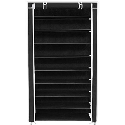LANTUS Armoire de Rangement Pliable Armoire à Chaussures en Tissu Pliante penderie avec 10 Etagères pour 40 Paires de Chaussures– Garde-Robe Placard Camping - Publicité LANTUS Armoire de Rangement Pliable Armoire à Chaussures en Tissu Pliante penderie avec 10 Etagères pour 40 Paires de Chaussures– Garde-Robe Placard Camping - Publicité