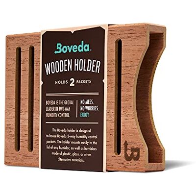 Boveda Support de paquet d'humidité en bois de cèdre – pour deux tailles 60 (vendu séparément) – Comprend des kits de montage magnétiques et amovibles – 1 pièce - Publicité Boveda Support de paquet d'humidité en bois de cèdre – pour deux tailles 60 (vendu séparément) – Comprend des kits de montage magnétiques et amovibles – 1 pièce - Publicité