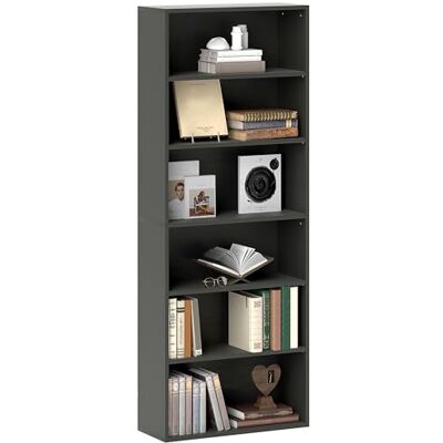 HOMCOM Bibliothèque étagère de Rangement avec 6 Compartiments et étagère réglable, Meuble de Rangement pour Bureau, Salon, Chambre, 60 x 24 x 158,5 cm, Noir - Publicité HOMCOM Bibliothèque étagère de Rangement avec 6 Compartiments et étagère réglable, Meuble de Rangement pour Bureau, Salon, Chambre, 60 x 24 x 158,5 cm, Noir - Publicité