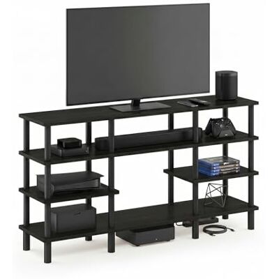 Furinno Turn-N-Tube Meuble pour Téléviseur Polyvalent à 4 Niveauxà Large Étagère, Espresso/Noir, One Size - Publicité Furinno Turn-N-Tube Meuble pour Téléviseur Polyvalent à 4 Niveauxà Large Étagère, Espresso/Noir, One Size - Publicité