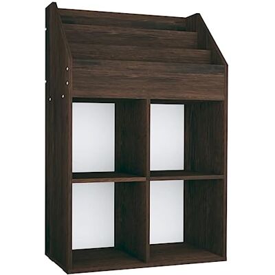 vidaXL Porte revue pour enfants Chêne fumé 71x30x114cm Bois ingénierie - Publicité vidaXL Porte revue pour enfants Chêne fumé 71x30x114cm Bois ingénierie - Publicité