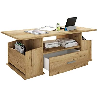 VCM Table basse en bois avec suffisamment d'espace de rangement Dimensions (H x l x P) : env. 44 x 110 x 52 cm Table de salon avec tiroir Junata - Publicité VCM Table basse en bois avec suffisamment d'espace de rangement Dimensions (H x l x P) : env. 44 x 110 x 52 cm Table de salon avec tiroir Junata - Publicité