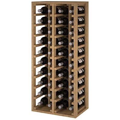 Expovinalia Casier À Vin en Bois pour 40 Bouteilles 4 Modules Meuble De Type Casier À Vin 105 X 44 X 32 Cm Chêne - Publicité Expovinalia Casier À Vin en Bois pour 40 Bouteilles 4 Modules Meuble De Type Casier À Vin 105 X 44 X 32 Cm Chêne - Publicité