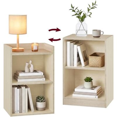 VASAGLE CUSTOS Collection Lot de 2, Tables de Chevet avec Compartiments Ouverts, Tables d’Appoint avec Étagère Réglable, Double Usage, Montage Simple, pour Chambre, Salon, Beige Travertin LET866LA01 - Publicité VASAGLE CUSTOS Collection Lot de 2, Tables de Chevet avec Compartiments Ouverts, Tables d’Appoint avec Étagère Réglable, Double Usage, Montage Simple, pour Chambre, Salon, Beige Travertin LET866LA01 - Publicité