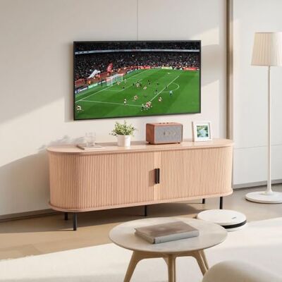 VEVOR Meuble TV, 1473x401x551 mm, Console TV bohème pour télévisions, Charge de 159 kg, Centre de Divertissement avec étagères de Rangement Ouvertes réglables et Porte coulissante pour Salon, Chambre - Publicité VEVOR Meuble TV, 1473x401x551 mm, Console TV bohème pour télévisions, Charge de 159 kg, Centre de Divertissement avec étagères de Rangement Ouvertes réglables et Porte coulissante pour Salon, Chambre - Publicité