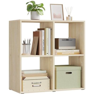 WOLTU Bibliothèque, Meuble Cube, Étagère Rangement avec 4 Cubes, Meuble Rangement pour Salon, Bureau, Chambre d'enfant, en Bois d'Ingénierie,Chêne Clair - Publicité WOLTU Bibliothèque, Meuble Cube, Étagère Rangement avec 4 Cubes, Meuble Rangement pour Salon, Bureau, Chambre d'enfant, en Bois d'Ingénierie,Chêne Clair - Publicité