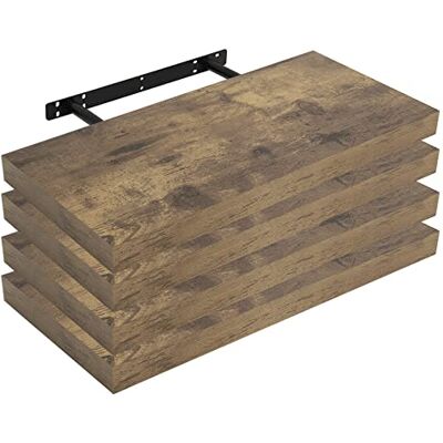 WOLTU Étagère Murale, Étagère Suspendue, Étagère Flottante en MDF, Lot de 4, pour Salon, Cuisine, Chambre, Salle de Bain etc RG9372hov-4 - Publicité WOLTU Étagère Murale, Étagère Suspendue, Étagère Flottante en MDF, Lot de 4, pour Salon, Cuisine, Chambre, Salle de Bain etc RG9372hov-4 - Publicité