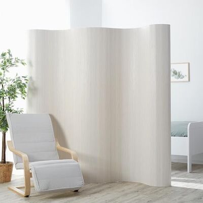 Homestyle4u Paravent bambou 200 x 250 cm blanc - Publicité Homestyle4u Paravent bambou 200 x 250 cm blanc - Publicité