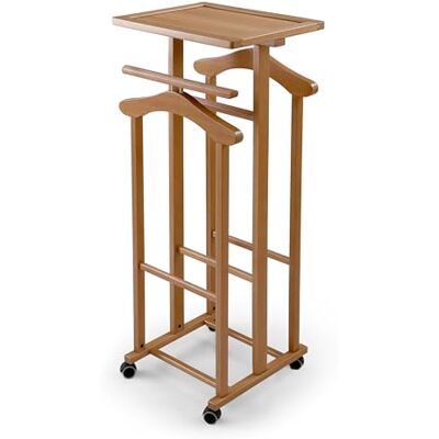 Arredamenti Italia Porteur SMART, composé de 2 cintres, 1 porte-pantalon et étagère de rangement Couleur cerise - Publicité Arredamenti Italia Porteur SMART, composé de 2 cintres, 1 porte-pantalon et étagère de rangement Couleur cerise - Publicité