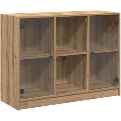 vidaXL Buffet chêne Artisanal 102x37x75,5 cm Bois d'ingénierie - Publicité vidaXL Buffet chêne Artisanal 102x37x75,5 cm Bois d'ingénierie - Publicité