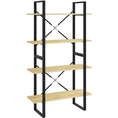 vidaXL Bois de Pin Massif Bibliothèque à 4 Niveaux Etagère à Livres Meuble de Rangement Armoire à Livres Etagère sur Pied Intérieur 80x30x140 cm - Publicité vidaXL Bois de Pin Massif Bibliothèque à 4 Niveaux Etagère à Livres Meuble de Rangement Armoire à Livres Etagère sur Pied Intérieur 80x30x140 cm - Publicité
