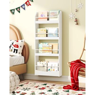 CHOEZON Bibliothèque Murale à 4 Niveaux pour Enfant, 39,8 cm Étagère à Livres Suspendue pour Chambre d’Enfant, Organisateur pour Jouets, Présentoir pour crèche, Salle de Jeux, Blanc DMCW04WB - Publicité CHOEZON Bibliothèque Murale à 4 Niveaux pour Enfant, 39,8 cm Étagère à Livres Suspendue pour Chambre d’Enfant, Organisateur pour Jouets, Présentoir pour crèche, Salle de Jeux, Blanc DMCW04WB - Publicité