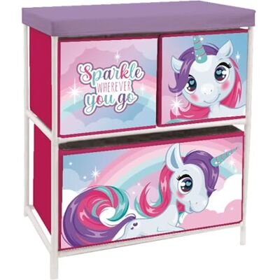 ARDITEX ZK16162 Étagère avec 3 bacs Textiles de 53 x 30 x 60 cm de ZASKA-Licorne - Publicité ARDITEX ZK16162 Étagère avec 3 bacs Textiles de 53 x 30 x 60 cm de ZASKA-Licorne - Publicité