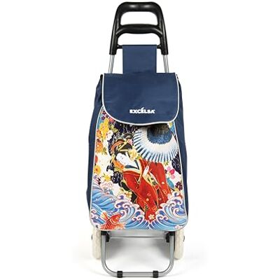 Excelsa Kimono Chariot Porte-Charges, capacité 38 L, Sac Amovible, Hydrofuge - Publicité Excelsa Kimono Chariot Porte-Charges, capacité 38 L, Sac Amovible, Hydrofuge - Publicité