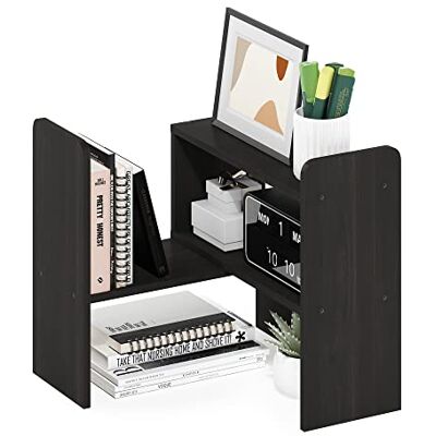 Furinno Classic Organisateur de Rangement pour Bibliothèque de Bureau pour Dournitures de Maison et de Bureau, Expresso - Publicité Furinno Classic Organisateur de Rangement pour Bibliothèque de Bureau pour Dournitures de Maison et de Bureau, Expresso - Publicité