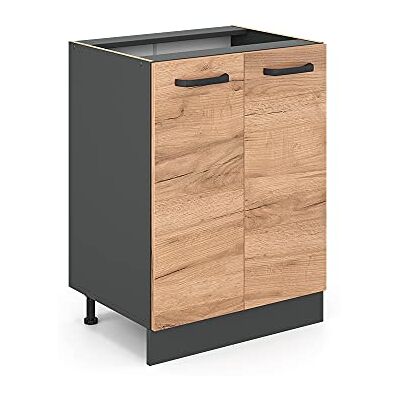 Vicco Meuble Bas de Cuisine R-Line, Chêne de Force doré, 60cm sans PT, pour Une Combinaison Libre au Sein de systèmes de Cuisine modulaires - Publicité Vicco Meuble Bas de Cuisine R-Line, Chêne de Force doré, 60cm sans PT, pour Une Combinaison Libre au Sein de systèmes de Cuisine modulaires - Publicité