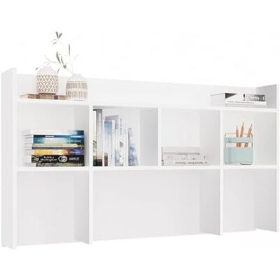 CDF Support de bureau Étagère de bureau Étagère de table extensible pour bureau à domicile et salon Organiseur de documents de livre Accessoires 130 cm blanc - Publicité CDF Support de bureau Étagère de bureau Étagère de table extensible pour bureau à domicile et salon Organiseur de documents de livre Accessoires 130 cm blanc - Publicité