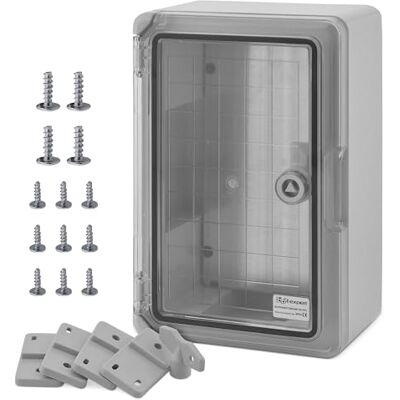 BOXEXPERT coffret de distribution exterieur IP65 ABS 300 x 200 x 130 mm Fleet, etanche, armoire electrique/coffret mural, boitier industriel vide, noir - Publicité BOXEXPERT coffret de distribution exterieur IP65 ABS 300 x 200 x 130 mm Fleet, etanche, armoire electrique/coffret mural, boitier industriel vide, noir - Publicité