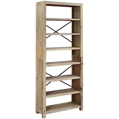 vidaXL Bibliothèque 7 Niveaux Étagère à Livres Meuble de Rangement Salle de Séjour Maison Intérieur 80x30x200 cm Bois Solide d'Acacia - Publicité vidaXL Bibliothèque 7 Niveaux Étagère à Livres Meuble de Rangement Salle de Séjour Maison Intérieur 80x30x200 cm Bois Solide d'Acacia - Publicité