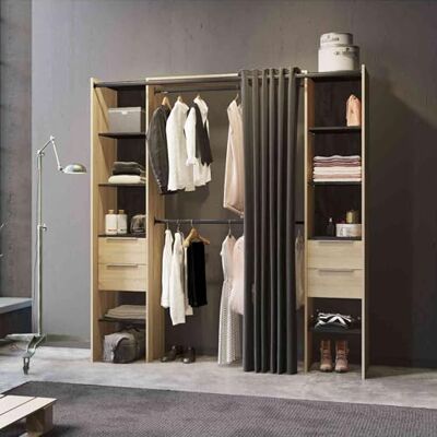 Terre de Nuit Dressing - Extensible, Bois Imprimé - Fabriqué en France - Publicité Terre de Nuit Dressing - Extensible, Bois Imprimé - Fabriqué en France - Publicité