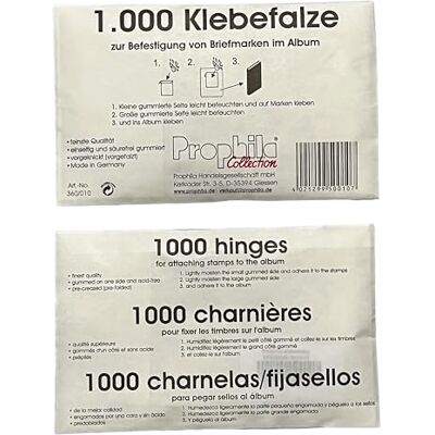 Prophila Collection Prophila Klebefalze 1000 Stück - Publicité Prophila Collection Prophila Klebefalze 1000 Stück - Publicité