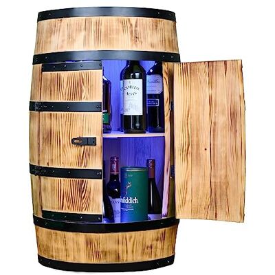 Creative Tonneau à vin Table haute avec porte et LED RVB Armoire à alcool Étagère à bouteilles en bois Tonneau en bois Mobilier tonneau Bois de conifère Étagère à vin Bar à vin - Publicité Creative Tonneau à vin Table haute avec porte et LED RVB Armoire à alcool Étagère à bouteilles en bois Tonneau en bois Mobilier tonneau Bois de conifère Étagère à vin Bar à vin - Publicité