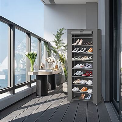 LANTUS Rangement Armoire étagères à Chaussures 10 Couches Meubles à Chaussures avec Housse Rangement Armoire étagères à Chaussures 10 Couches Meubles à Chaussures avec Housse-60 * 30 * 160cm - Publicité LANTUS Rangement Armoire étagères à Chaussures 10 Couches Meubles à Chaussures avec Housse Rangement Armoire étagères à Chaussures 10 Couches Meubles à Chaussures avec Housse-60 * 30 * 160cm - Publicité