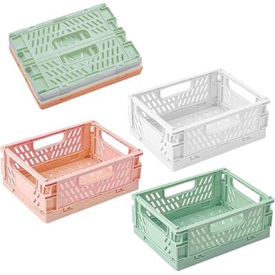 Uryxery Set de 3 Petit Panier Rangement Collapsible – Boîte Rangement Plastique (Blanc Perle, Vert Matcha, Rose Sakura), 15×9,8×5,8cm, Empilable pour Salle de Bain, Cuisine & Rangement Bébé - Publicité Uryxery Set de 3 Petit Panier Rangement Collapsible – Boîte Rangement Plastique (Blanc Perle, Vert Matcha, Rose Sakura), 15×9,8×5,8cm, Empilable pour Salle de Bain, Cuisine & Rangement Bébé - Publicité