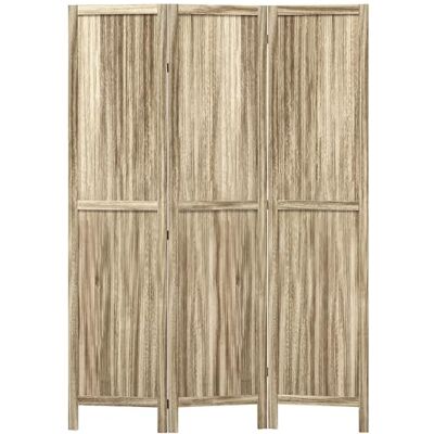 HOMCOM Paravent en Bois de Paulownia 3 Panneaux 120 x 170 cm séparateur de pièce cloison de séparation Pliable Naturel - Publicité HOMCOM Paravent en Bois de Paulownia 3 Panneaux 120 x 170 cm séparateur de pièce cloison de séparation Pliable Naturel - Publicité
