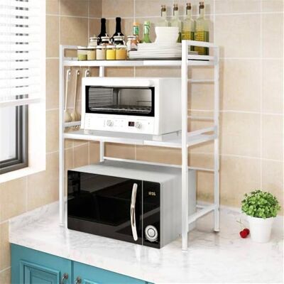 LANTUS Étagère Extensible pour Micro-Ondes de Fourniture de Vaisselle Vaisselle de Stockage Compteur d'économiseur d'espace Organisateur Titulaire d'épice - Publicité LANTUS Étagère Extensible pour Micro-Ondes de Fourniture de Vaisselle Vaisselle de Stockage Compteur d'économiseur d'espace Organisateur Titulaire d'épice - Publicité