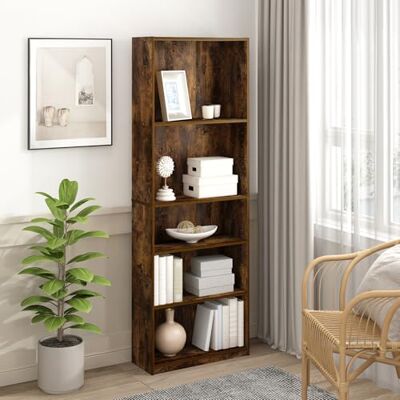 Furinno Jaya – Lot de 2 étagères à Livres à 5 Niveaux, avec étagère réglable, 24,13 x 62,23 x 180,85 cm, pour Bureau à Domicile, Salon, pin ambré - Publicité Furinno Jaya – Lot de 2 étagères à Livres à 5 Niveaux, avec étagère réglable, 24,13 x 62,23 x 180,85 cm, pour Bureau à Domicile, Salon, pin ambré - Publicité